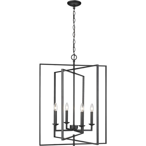 Nellis 4 Light 26 inch Matte Black Indoor Pendant Ceiling Light